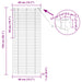 Venetiaanse jaloezie Zwart 150 x 40 cm 25 mm PVC