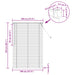 Venetiaanse jaloezie Zwart 150 x 100 cm 25 mm PVC
