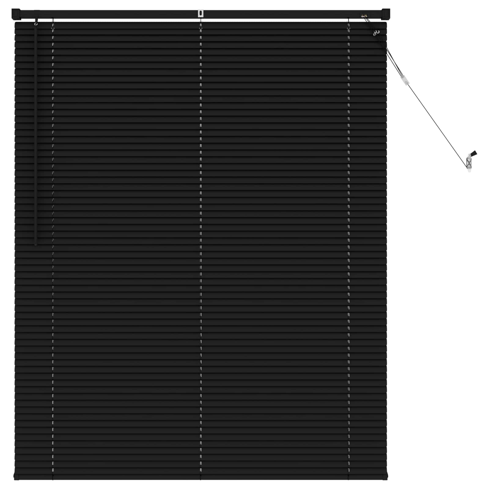 Venetiaanse jaloezie Zwart 150 x 110 cm 25 mm PVC