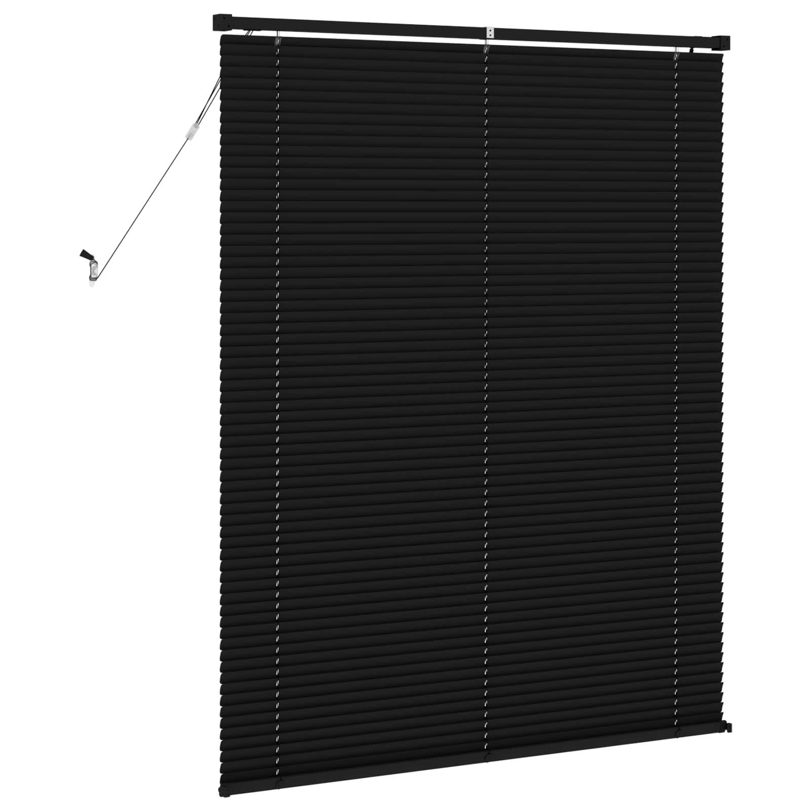Venetiaanse jaloezie Zwart 150 x 120 cm 25 mm PVC