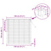 Venetiaanse jaloezie Zwart 150 x 130 cm 25 mm PVC