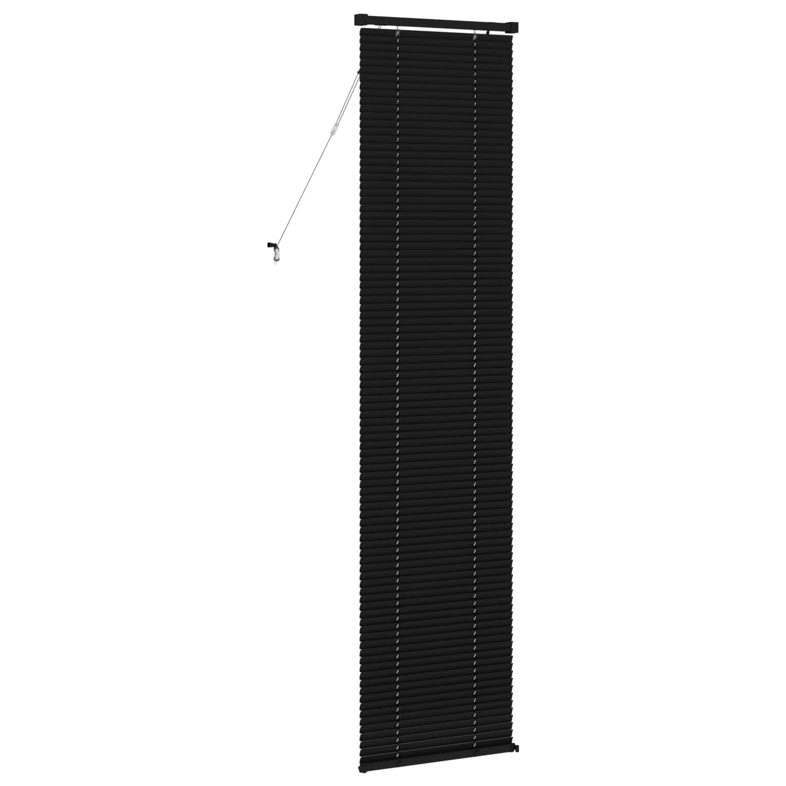 Venetiaanse jaloezie Zwart 213 x 50 cm 25 mm PVC