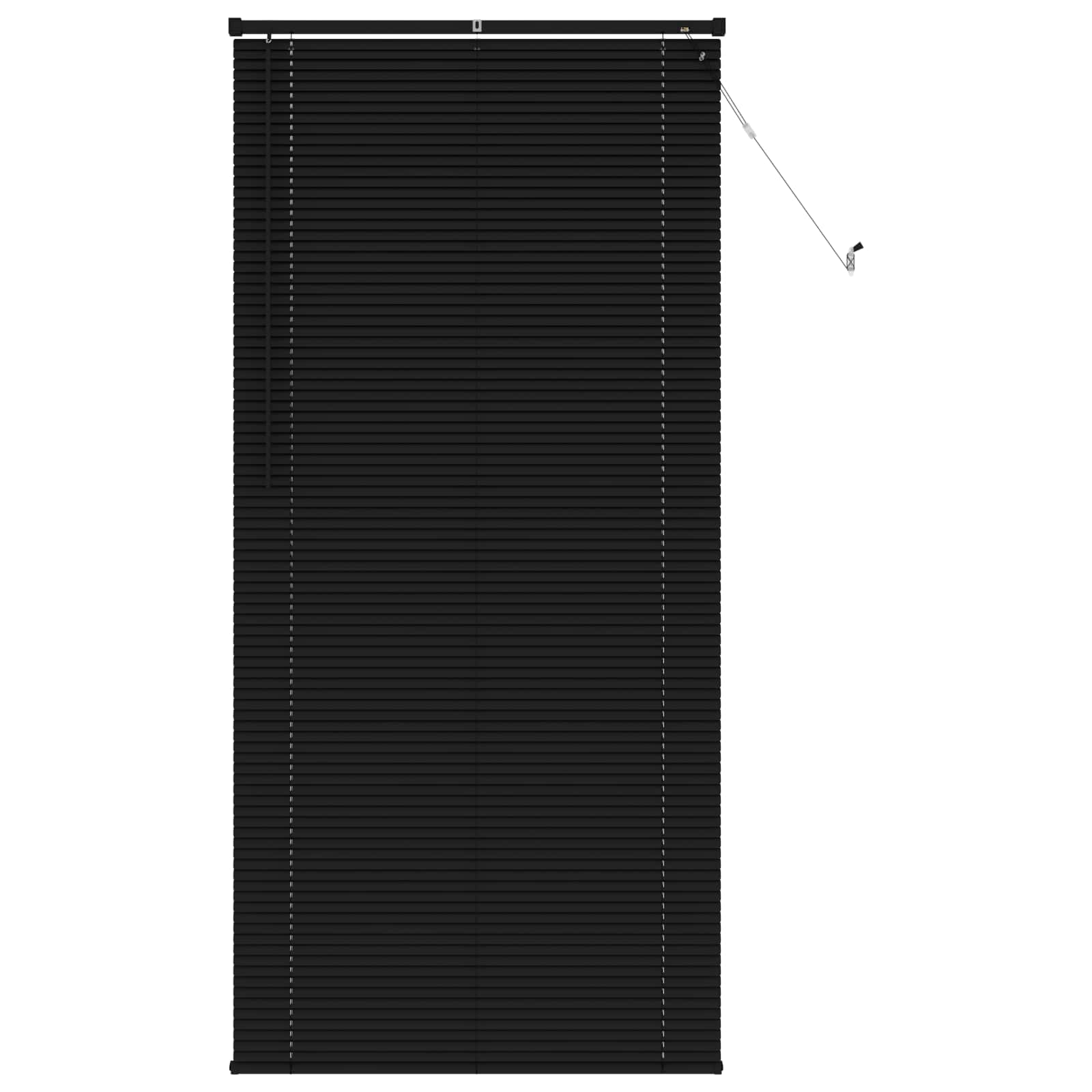 Venetiaanse jaloezie Zwart 213 x 100 cm 25 mm PVC