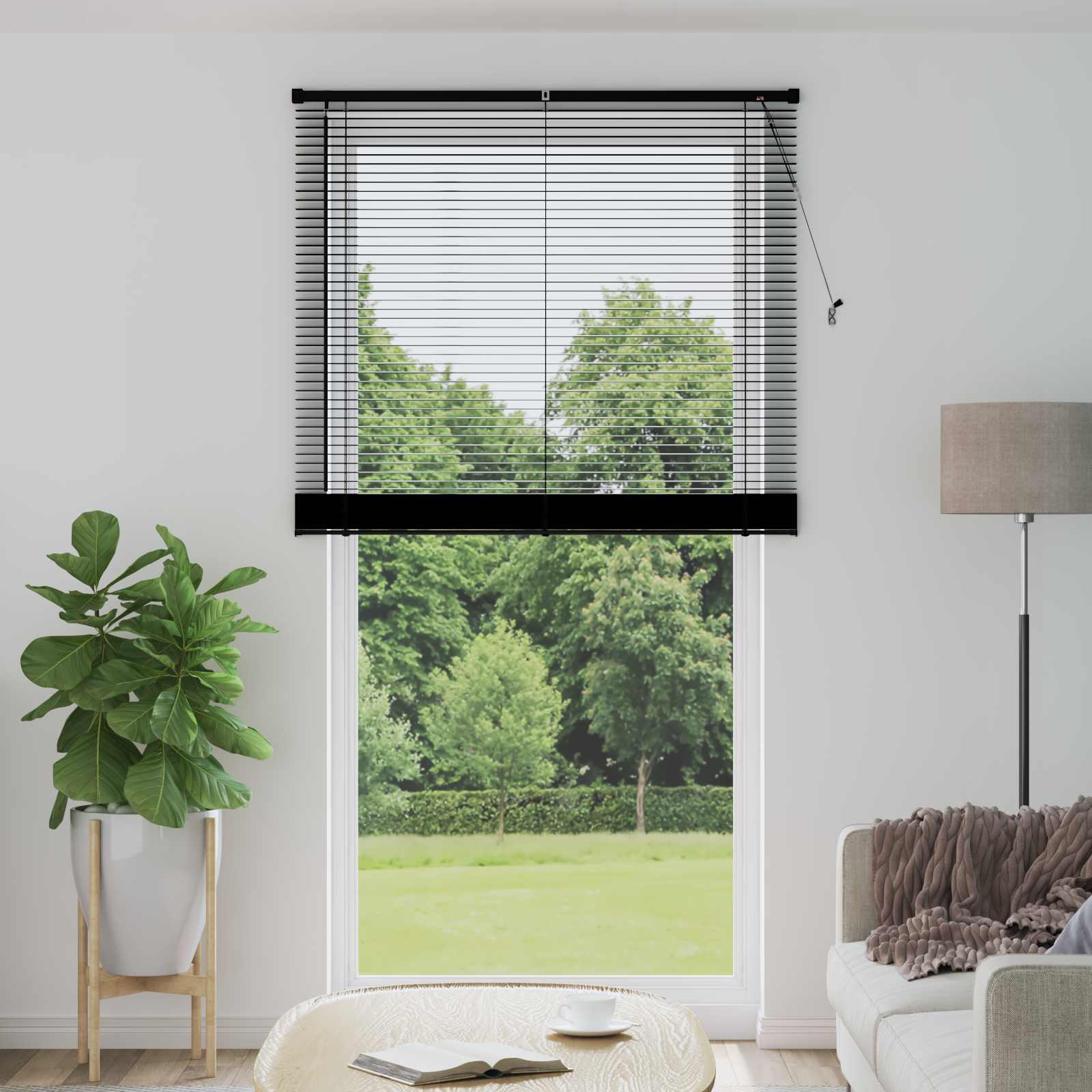 Venetiaanse jaloezie Zwart 213 x 110 cm 25 mm PVC