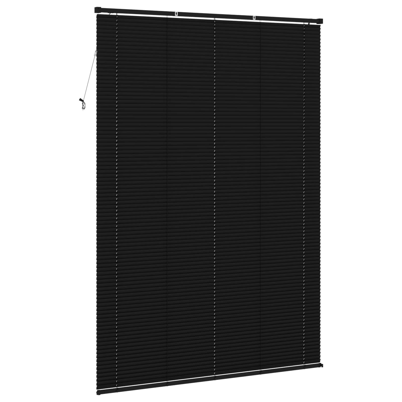 Venetiaanse jaloezie Zwart 213 x 130 cm 25 mm PVC