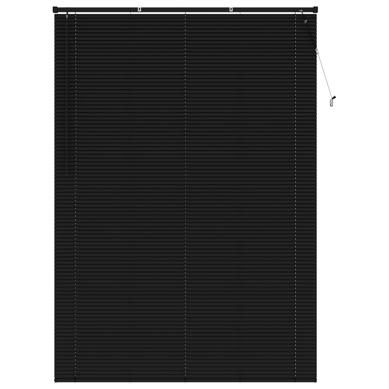 Venetiaanse jaloezie Zwart 213 x 140 cm 25 mm PVC