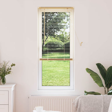 Venetiaanse jaloezie Lichtbruin met Patroon 150 x 40 cm 25 mm