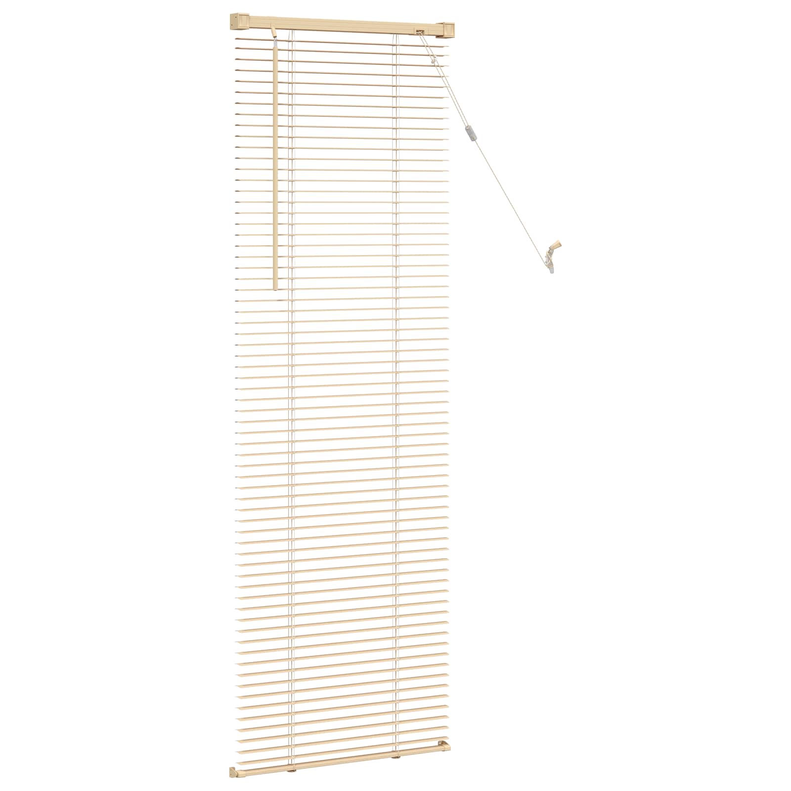 Venetiaanse jaloezie Lichtbruin met Patroon 150 x 50 cm 25 mm