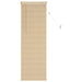 Venetiaanse jaloezie Lichtbruin met Patroon 150 x 50 cm 25 mm