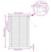 Venetiaanse jaloezie Lichtbruin met Patroon 150 x 70 cm 25 mm