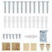 Venetiaanse jaloezie Lichtbruin met Patroon 150 x 110 cm 25 mm