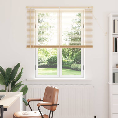 Venetiaanse jaloezie Lichtbruin met Patroon 150 x 120 cm 25 mm