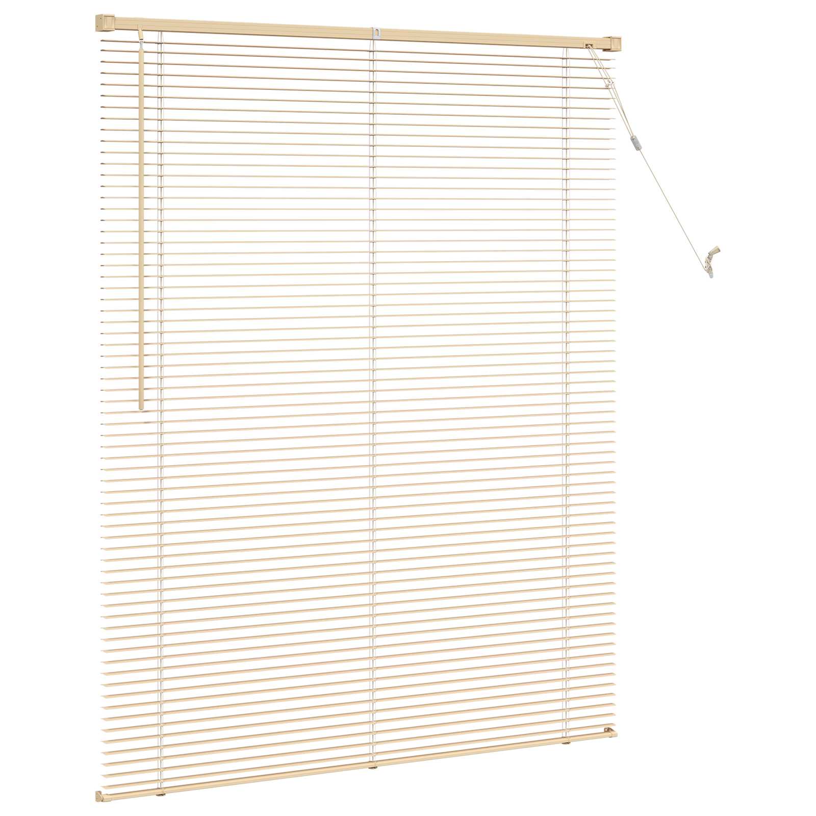Venetiaanse jaloezie Lichtbruin met Patroon 150 x 120 cm 25 mm
