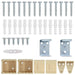Venetiaanse jaloezie Lichtbruin met Patroon 150 x 130 cm 25 mm