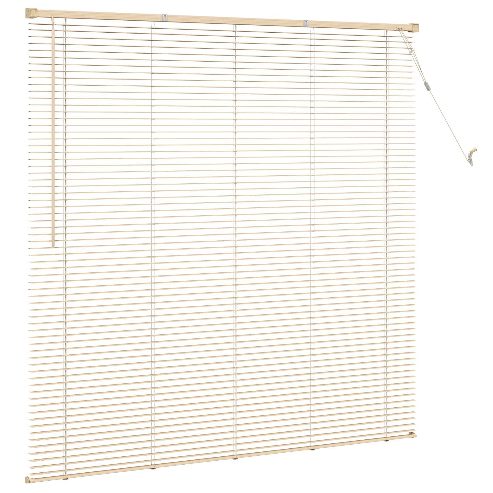 Venetiaanse jaloezie Lichtbruin met Patroon 150 x 130 cm 25 mm