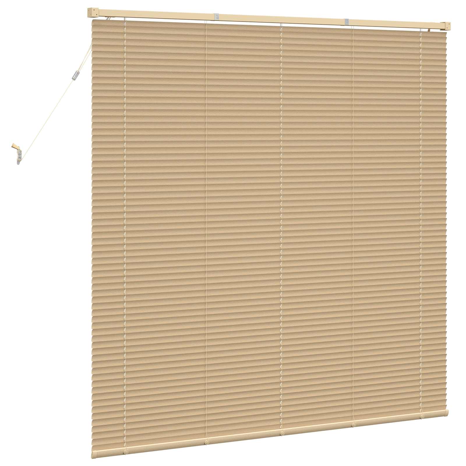 Venetiaanse jaloezie Lichtbruin met Patroon 150 x 140 cm 25 mm