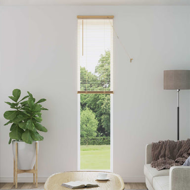 Venetiaanse jaloezie Lichtbruin met Patroon 213 x 50 cm 25 mm