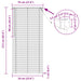 Venetiaanse jaloezie Lichtbruin met Patroon 213 x 70 cm 25 mm