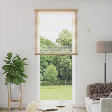 Venetiaanse jaloezie Lichtbruin met Patroon 213 x 80 cm 25 mm