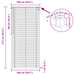 Venetiaanse jaloezie Lichtbruin met Patroon 213 x 100 cm 25 mm