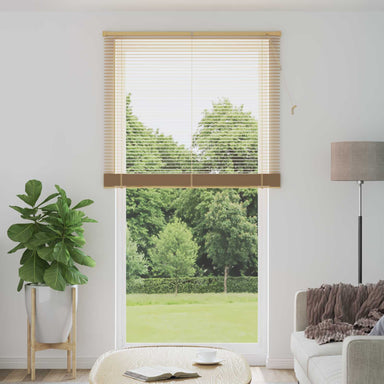 Venetiaanse jaloezie Lichtbruin met Patroon 213 x 110 cm 25 mm
