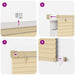 Venetiaanse jaloezie Lichtbruin met Patroon 213 x 120 cm 25 mm