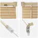 Venetiaanse jaloezie Lichtbruin met Patroon 213 x 130 cm 25 mm