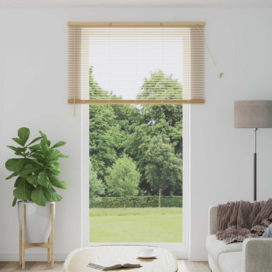 Venetiaanse jaloezie Lichtbruin met Patroon 213 x 140 cm 25 mm