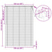 Venetiaanse jaloezie Lichtbruin met Patroon 213 x 150 cm 25 mm