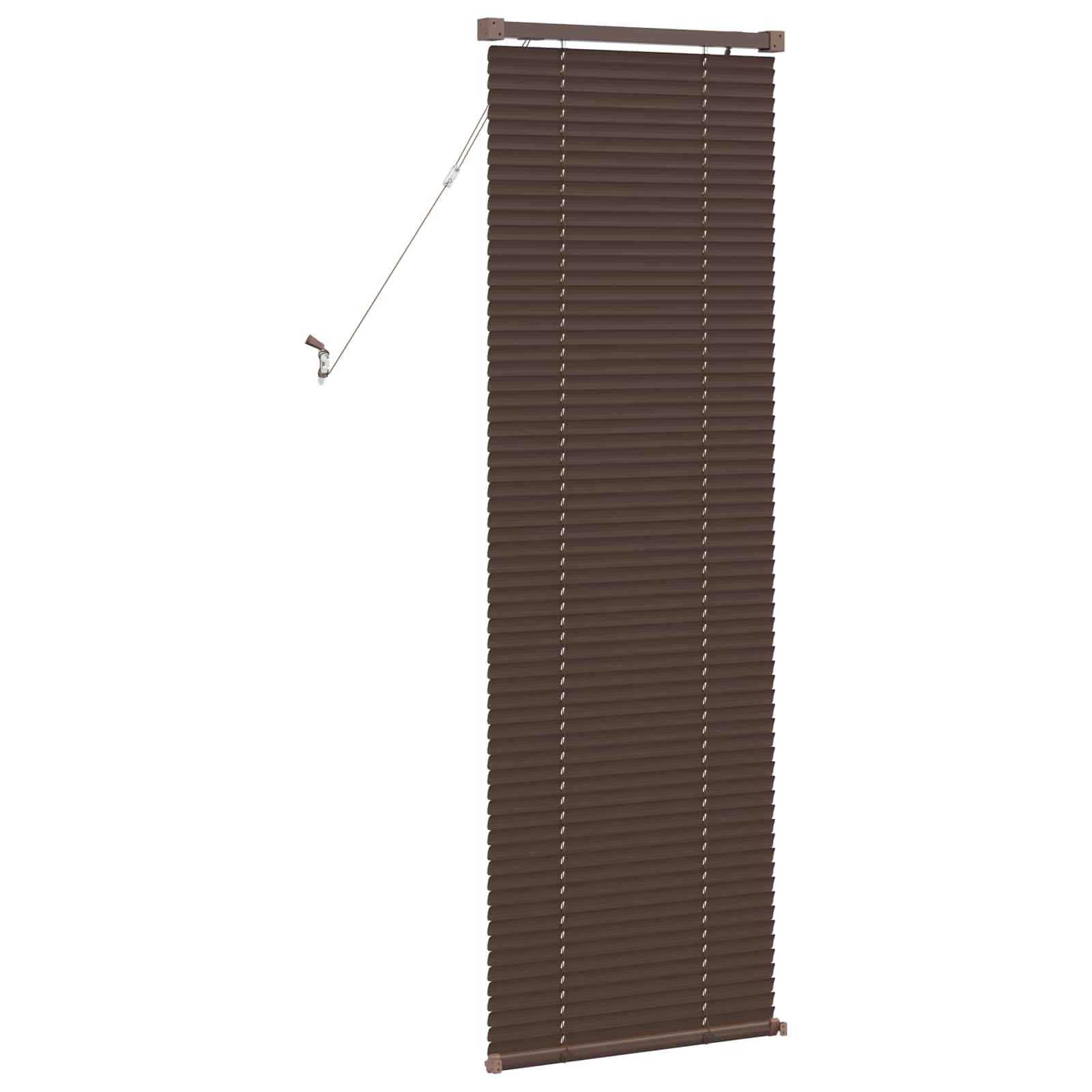 Venetiaanse jaloezie Donkerbruin met Patroon 150 x 60 cm 25 mm