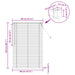 Venetiaanse jaloezie Donkerbruin met Patroon 150 x 80 cm 25 mm