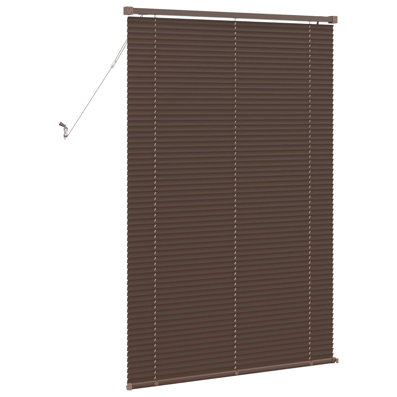 Venetiaanse jaloezie Donkerbruin met Patroon 150 x 90 cm 25 mm