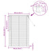 Venetiaanse jaloezie Donkerbruin met Patroon 150 x 90 cm 25 mm