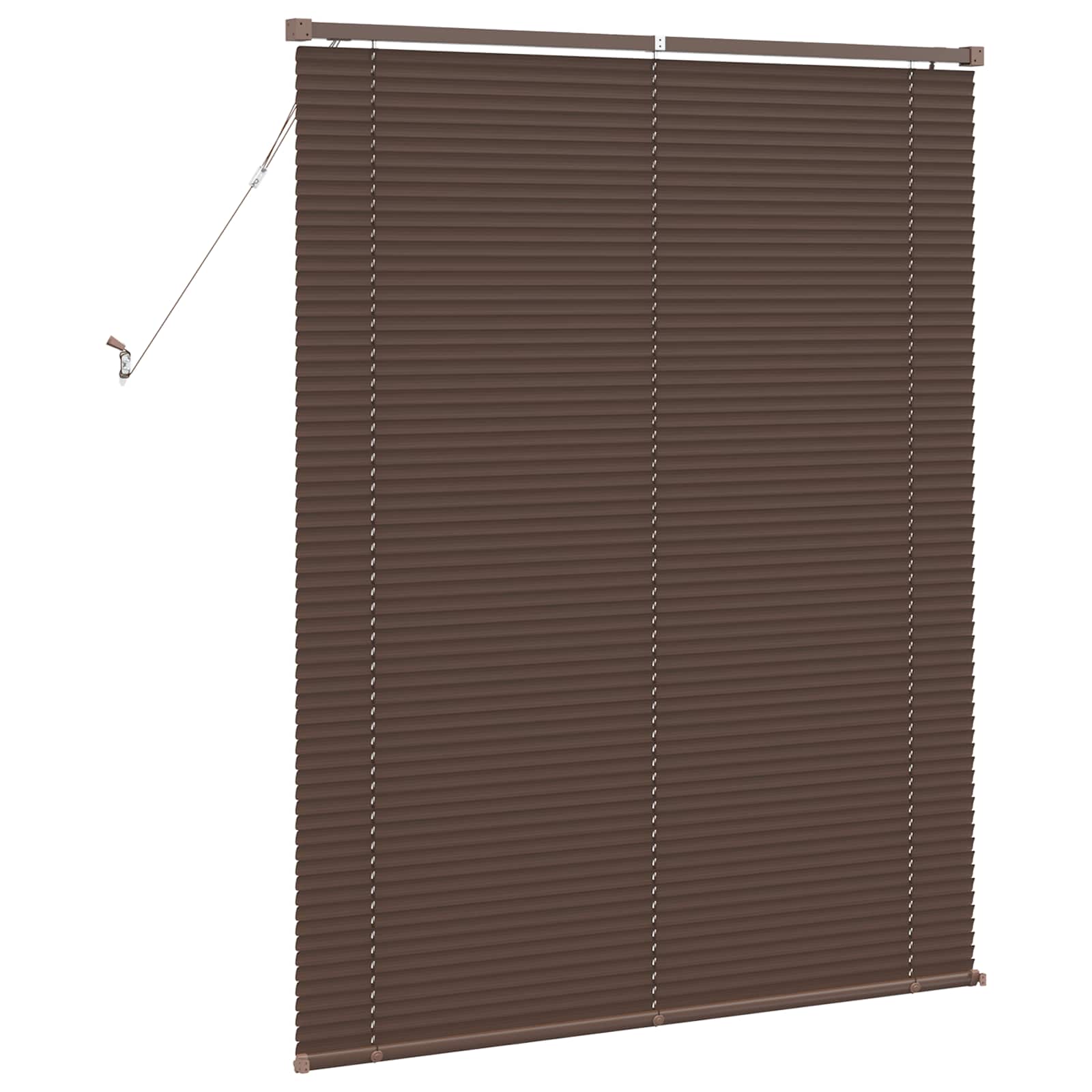 Venetiaanse jaloezie Donkerbruin met Patroon 150 x 120 cm 25 mm