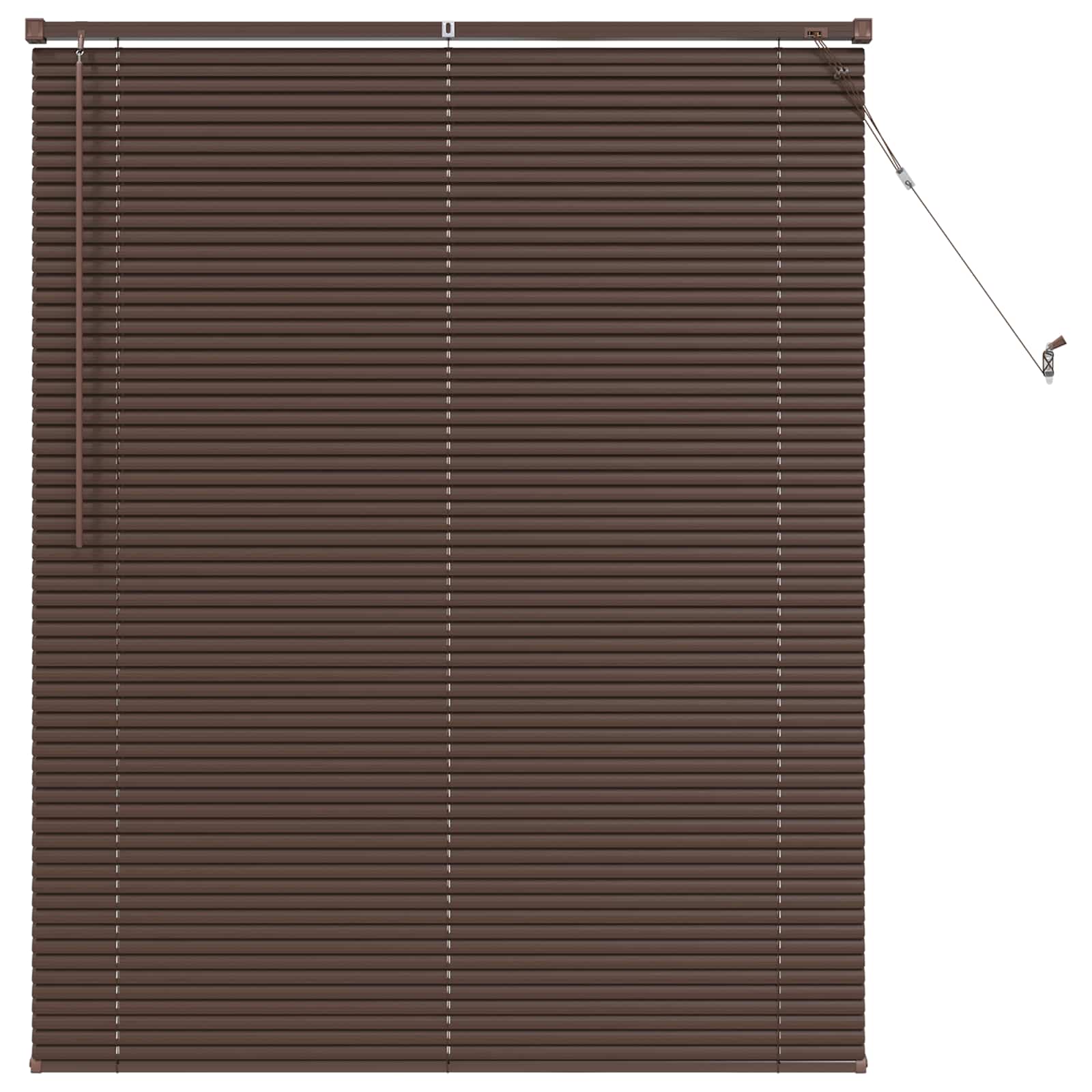 Venetiaanse jaloezie Donkerbruin met Patroon 150 x 120 cm 25 mm