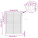 Venetiaanse jaloezie Donkerbruin met Patroon 150 x 120 cm 25 mm