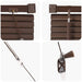 Venetiaanse jaloezie Donkerbruin met Patroon 213 x 50 cm 25 mm