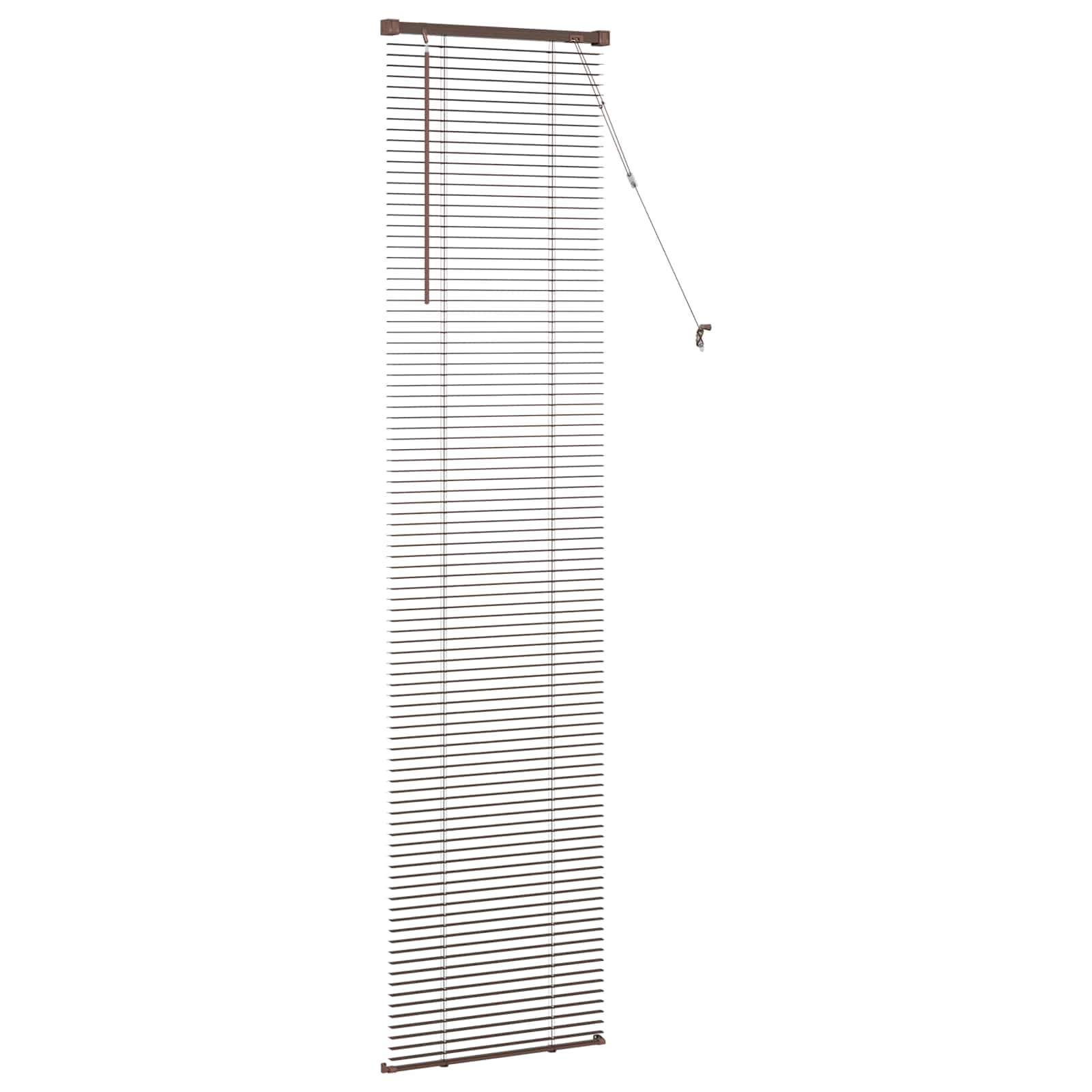 Venetiaanse jaloezie Donkerbruin met Patroon 213 x 50 cm 25 mm