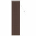 Venetiaanse jaloezie Donkerbruin met Patroon 213 x 50 cm 25 mm