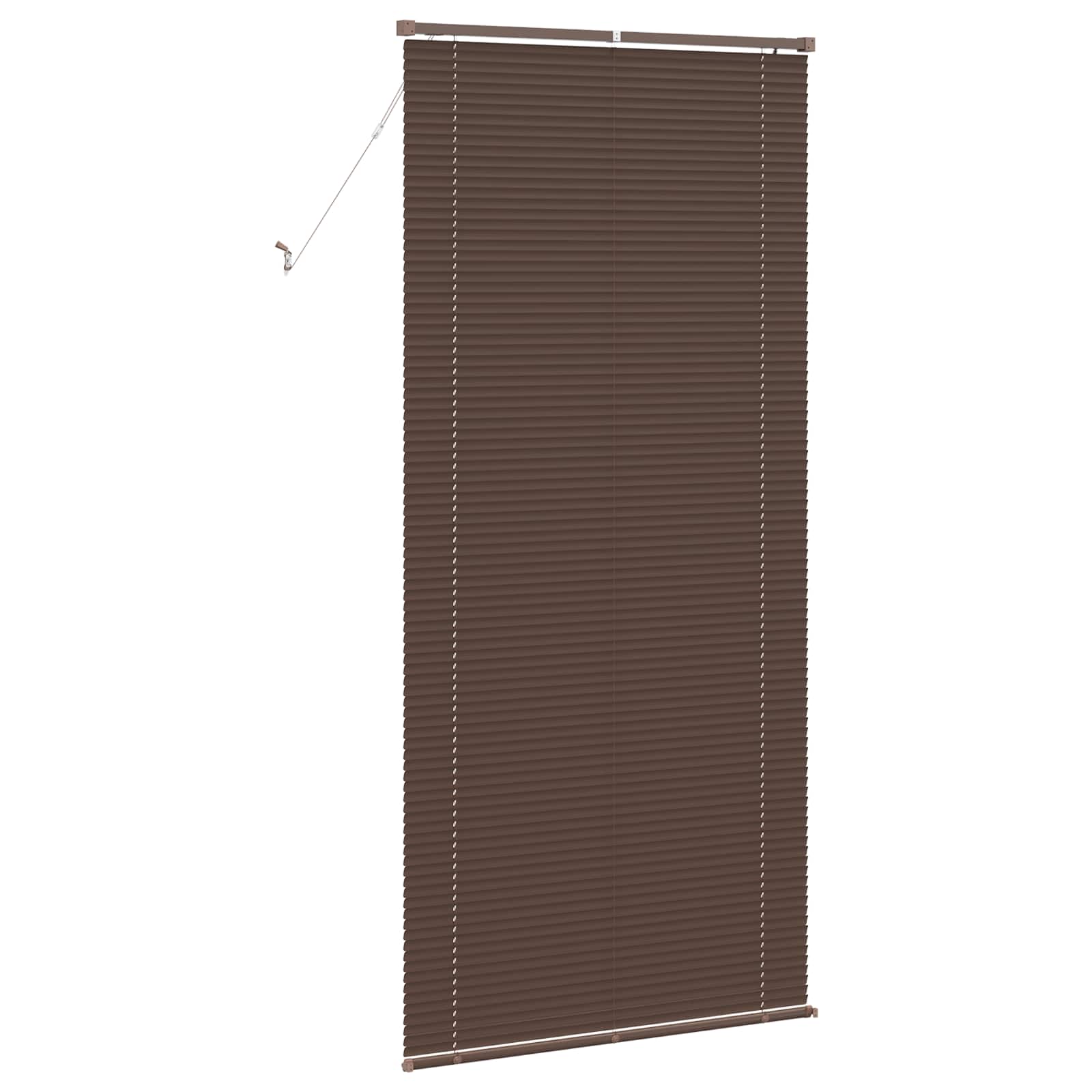 Venetiaanse jaloezie Donkerbruin met Patroon 213 x 70 cm 25 mm