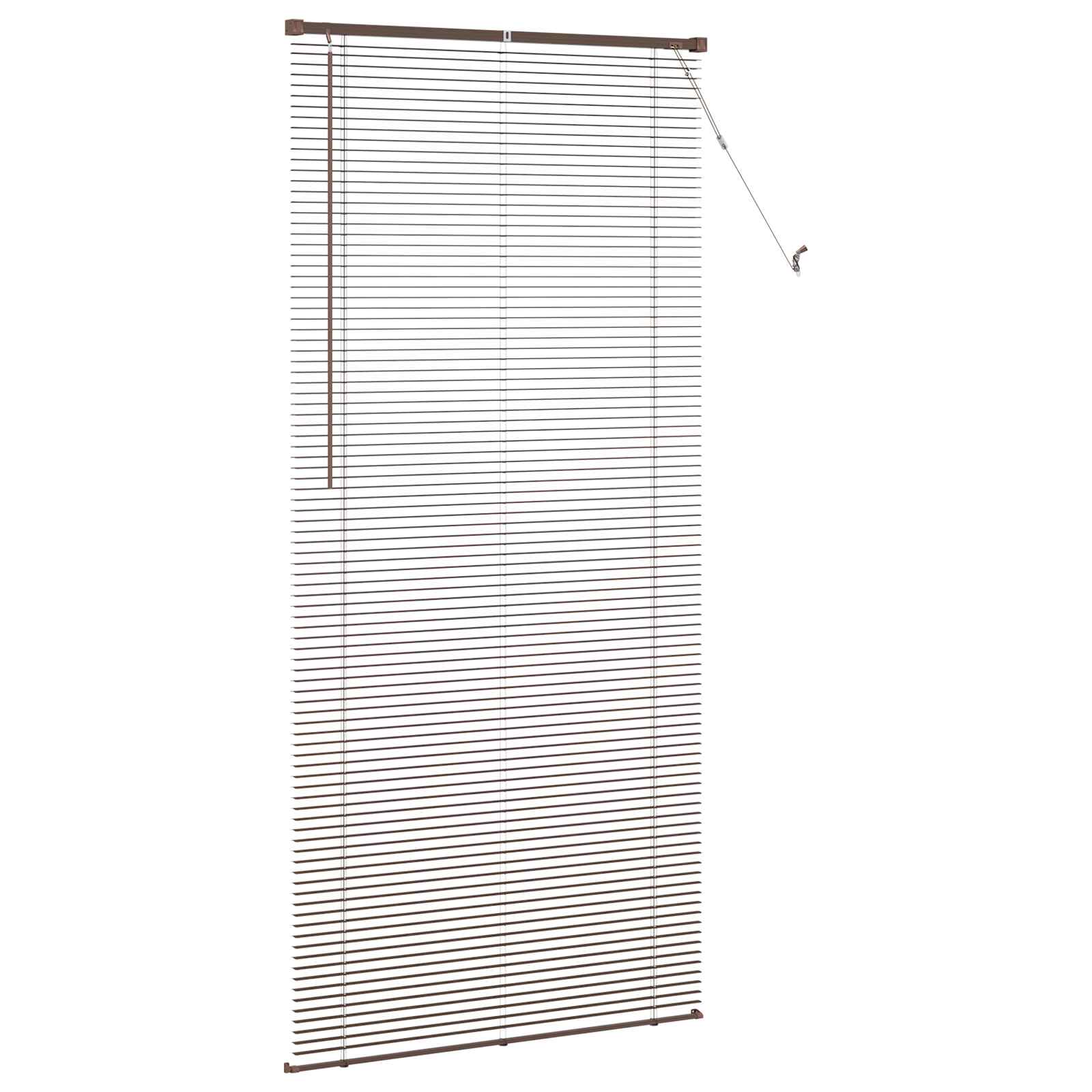 Venetiaanse jaloezie Donkerbruin met Patroon 213 x 80 cm 25 mm