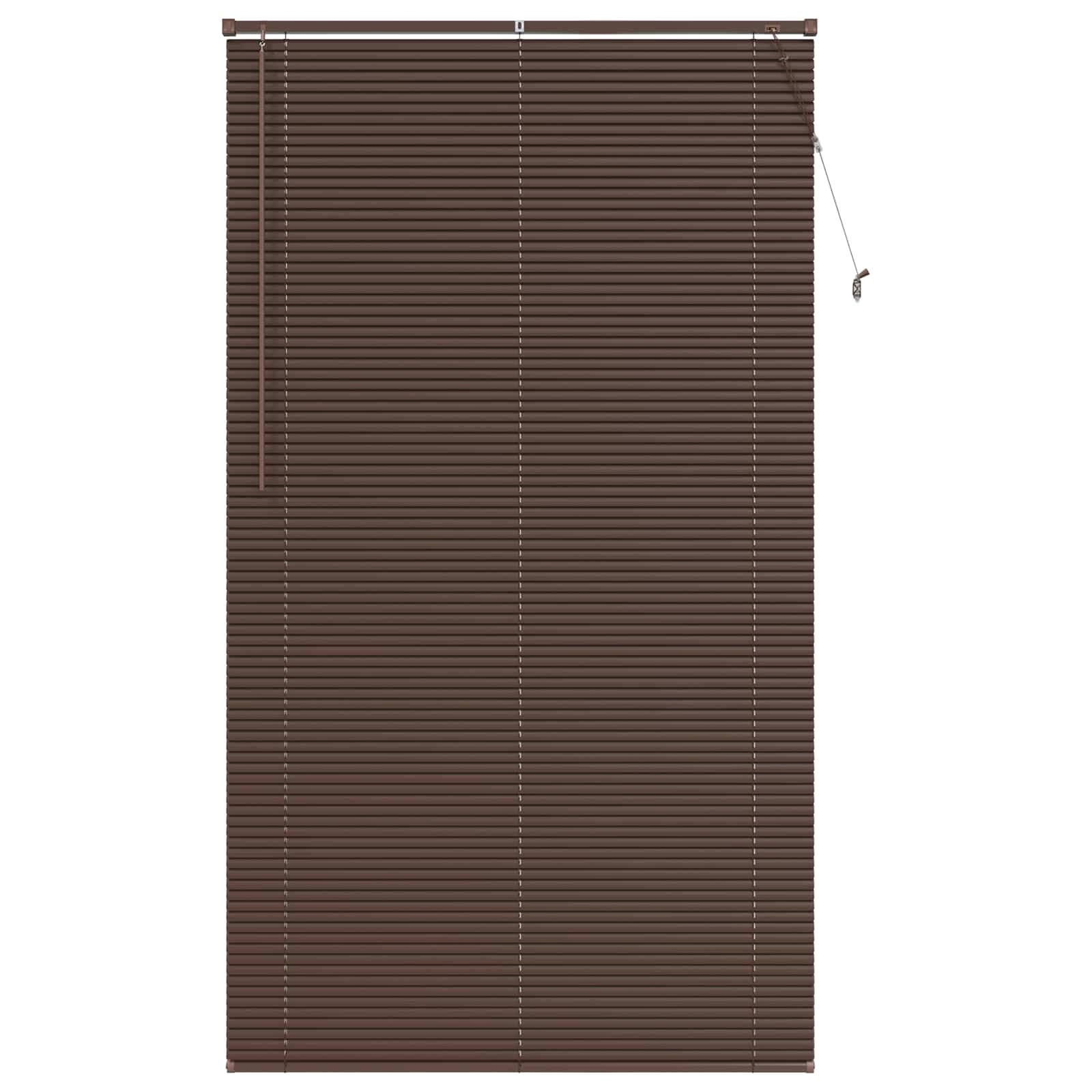 Venetiaanse jaloezie Donkerbruin met Patroon 213 x 110 cm 25 mm