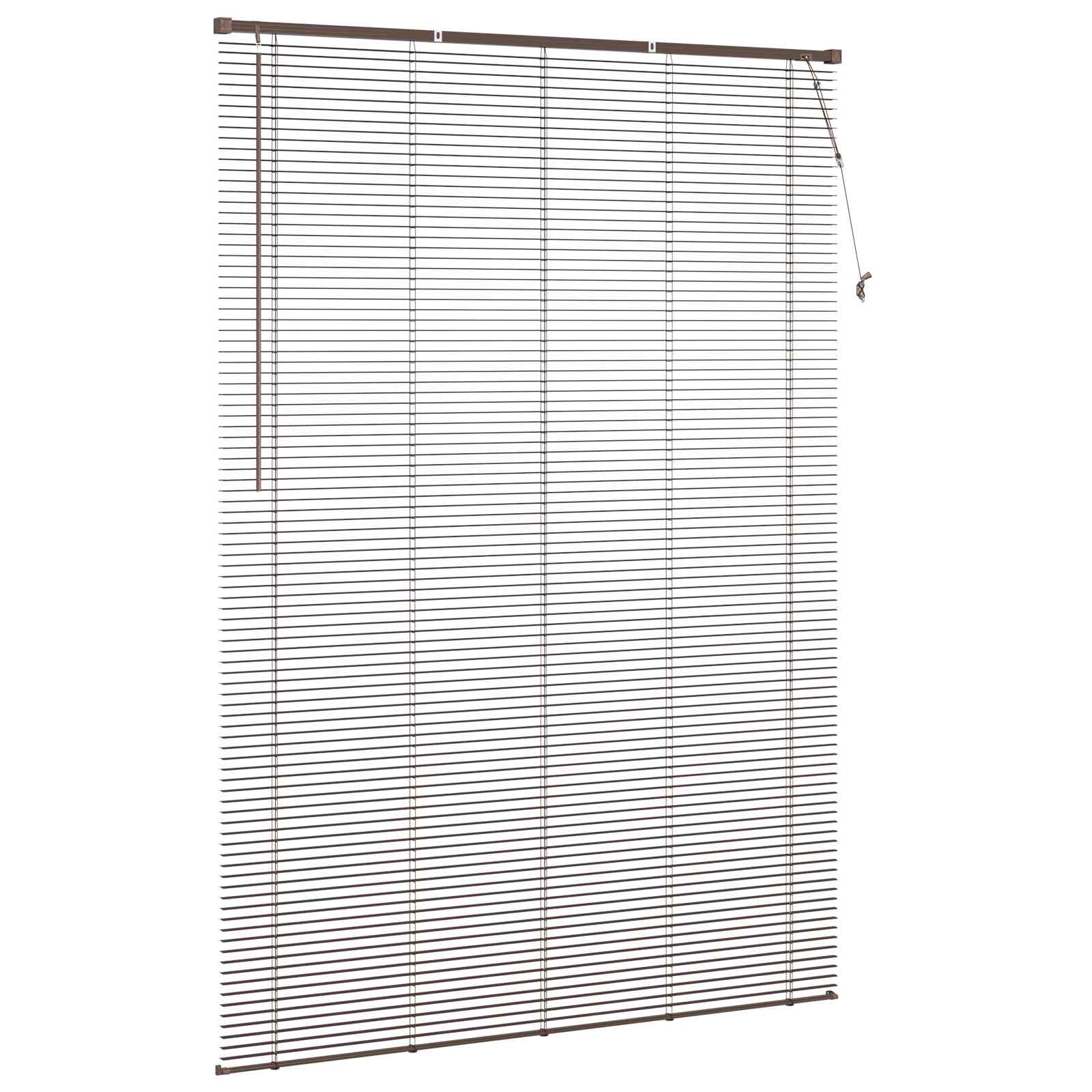 Venetiaanse jaloezie Donkerbruin met Patroon 213 x 130 cm 25 mm