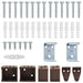 Venetiaanse jaloezie Donkerbruin met Patroon 213 x 150 cm 25 mm