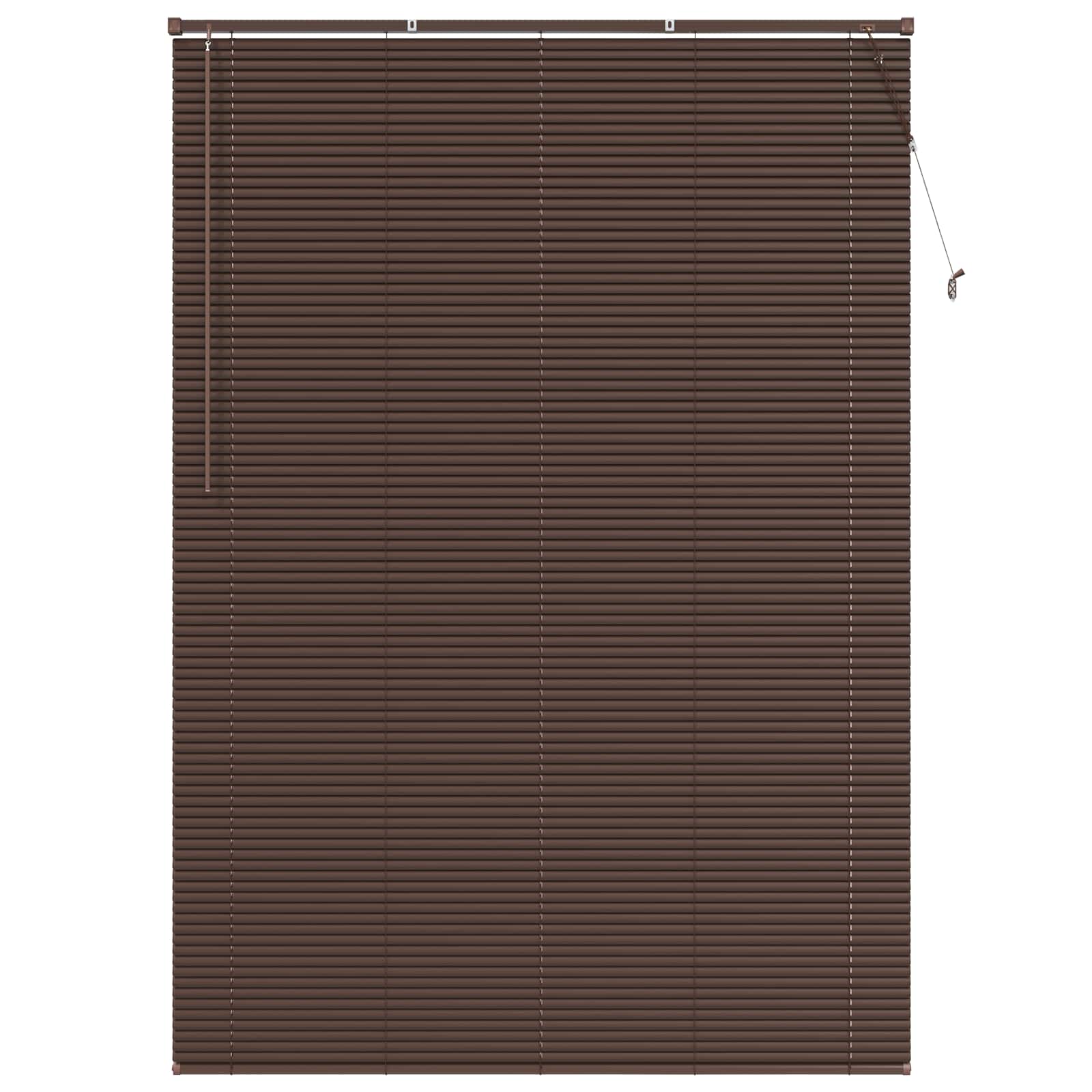 Venetiaanse jaloezie Donkerbruin met Patroon 213 x 160 cm 25 mm