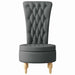 Slipper Stoel Donkergrijs 56,5 x 70 x 110 cm Stof