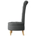 Slipper Stoel Donkergrijs 56,5 x 70 x 110 cm Stof