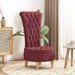 Slipper Stoel Wijnrood 56,5 x 70 x 110 cm Stof