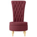 Slipper Stoel Wijnrood 56,5 x 70 x 110 cm Stof