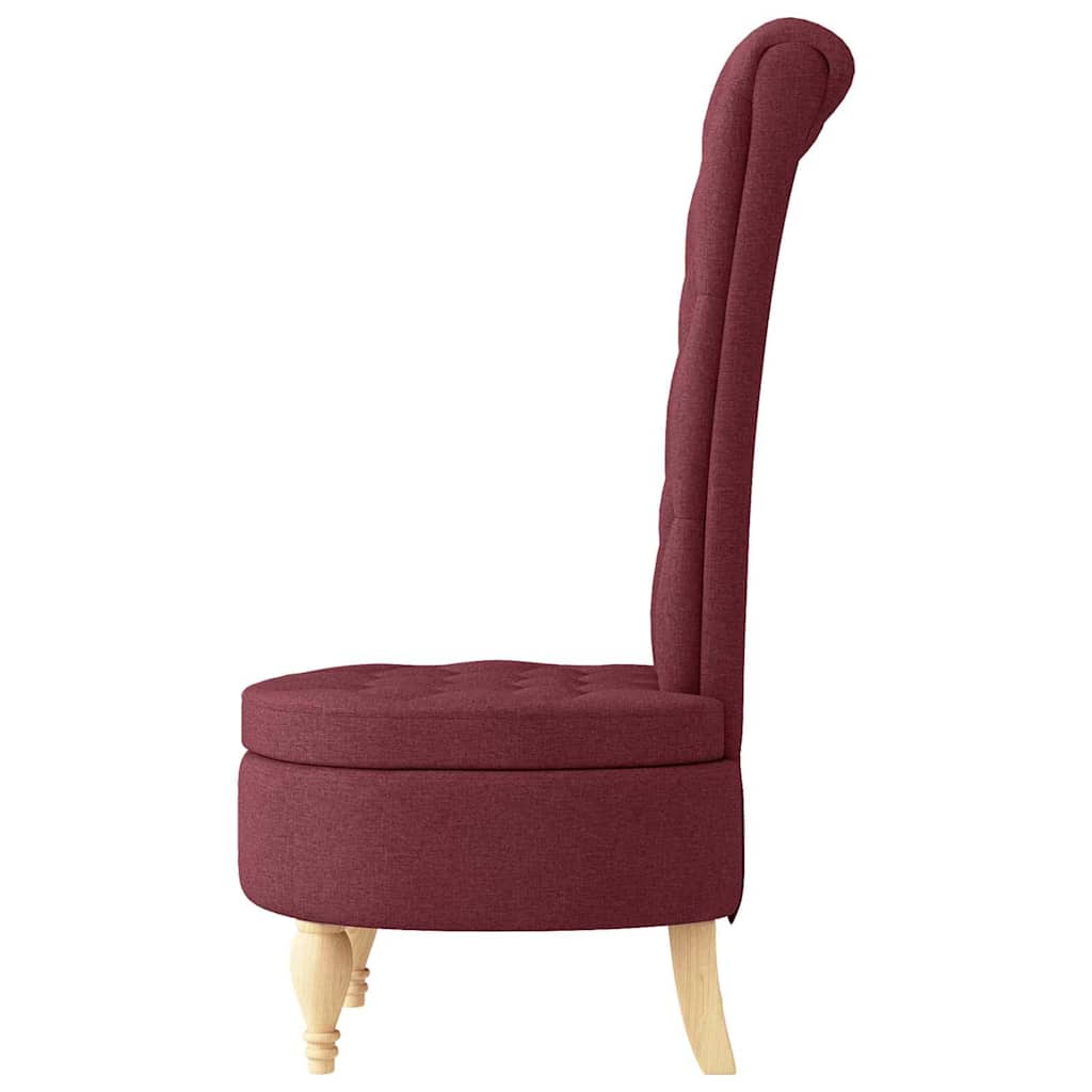 Slipper Stoel Wijnrood 56,5 x 70 x 110 cm Stof